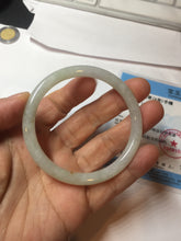 Load image into Gallery viewer, 52.1mm certified Type A 100% Natural icy green/orange slim round cut Jadeite Jade bangle PB101-9133
