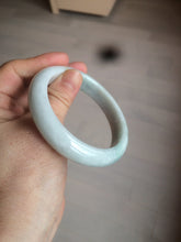 Load image into Gallery viewer, 58.4mm certificated Type A 100% Natural light green white Jadeite Jade bangle AF90-2939
