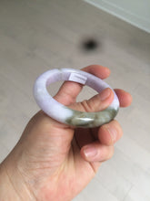 Load image into Gallery viewer, 51.4mm Certified 100% natural Type A green/brown/purple jadeite jade bangle AR86-5212
