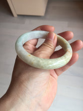 Load image into Gallery viewer, 58mm Certificate 100% natural type A light green yellow brown jadeite jade bangle D159-5351
