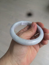 Load image into Gallery viewer, 56.9mm Certified type A 100%  Natural white/light purple Jadeite bangle AC76-0322
