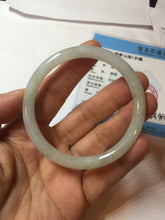 Load image into Gallery viewer, 52.1mm certified Type A 100% Natural icy green/orange slim round cut Jadeite Jade bangle PB101-9133
