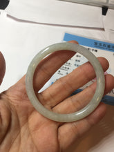 Load image into Gallery viewer, 52.1mm certified Type A 100% Natural icy green/orange slim round cut Jadeite Jade bangle PB101-9133
