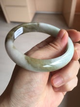 Load image into Gallery viewer, 59.2mm certified Type A 100% Natural green brown pink Jadeite Jade bangle BL120-9433
