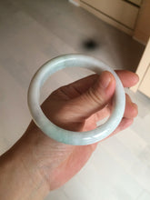 Load image into Gallery viewer, 58.4mm certificated Type A 100% Natural light green white Jadeite Jade bangle AF90-2939
