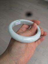 Load image into Gallery viewer, 58.4mm certificated Type A 100% Natural light green white Jadeite Jade bangle AF90-2939
