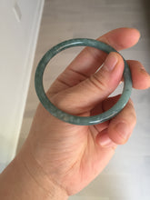 Load image into Gallery viewer, 53.2mm Certified Type A 100% Natural light green/blue slim round cut Guatemala Jadeite bangle BS61-4632
