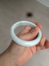 Load image into Gallery viewer, 58.4mm certificated Type A 100% Natural light green white Jadeite Jade bangle AF90-2939
