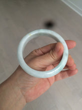 Load image into Gallery viewer, 58.4mm certificated Type A 100% Natural light green white Jadeite Jade bangle AF90-2939
