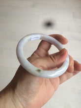 Load image into Gallery viewer, 59mm Certified type A 100%  Natural white/light purple Jadeite bangle AC75-0312
