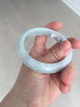 Load image into Gallery viewer, 57.5mm Certified 100% natural Type A light green white jadeite jade bangle B116-5269
