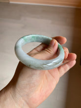 Load image into Gallery viewer, 56.4mm certificated Type A 100% Natural sunny green Jadeite Jade bangle Z129-2352
