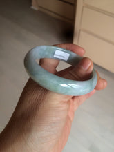 Load image into Gallery viewer, 52mm certified type A100% Natural icy light green purple oval Jadeite Jade bangle AF89-2799
