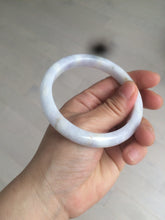 Load image into Gallery viewer, 59mm Certified type A 100%  Natural white/light purple Jadeite bangle AC75-0312
