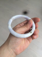 Load image into Gallery viewer, 59mm Certified type A 100%  Natural white/light purple Jadeite bangle AC75-0312
