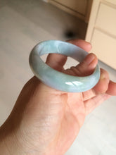 Load image into Gallery viewer, 52mm certified type A100% Natural icy light green purple oval Jadeite Jade bangle AF89-2799
