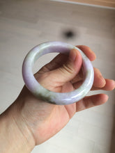 Load image into Gallery viewer, 54mm Certified 100% natural Type A green/brown/purple jadeite jade bangle AR84-5217
