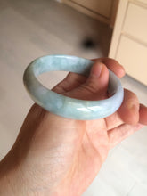 Load image into Gallery viewer, 52mm certified type A100% Natural icy light green purple oval Jadeite Jade bangle AF89-2799
