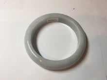 Load image into Gallery viewer, 56.9mm Certified Type A 100% Natural light green white Jadeite bangle X156
