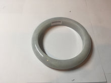 Load image into Gallery viewer, 56.9mm Certified Type A 100% Natural light green white Jadeite bangle X156
