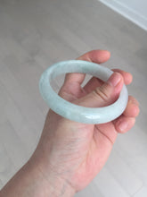 Load image into Gallery viewer, 58.8mm Certified Type A 100% Natural icy watery green white Jadeite Jade bangle BH86-9115
