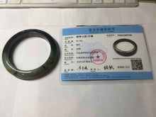 Load image into Gallery viewer, 58.5mm Certified 100% natural Type A dark green/black jadeite bangle PD32-9768
