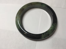 Load image into Gallery viewer, 58.5mm Certified 100% natural Type A dark green/black jadeite bangle PD32-9768
