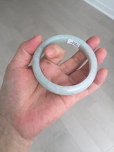 Load image into Gallery viewer, 58.8mm Certified Type A 100% Natural icy watery green white Jadeite Jade bangle BH86-9115
