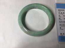 Load image into Gallery viewer, 55.4mm Certified 100% natural Type A sunny green back jadeite jade bangle BM30-4422
