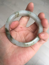 Load image into Gallery viewer, 57mm Certified type A 100% Natural icy watery light green brown The illusionary world Jadeite bangle BL116-9434
