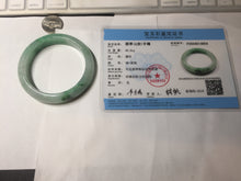 Load image into Gallery viewer, 54.3mm certified 100% natural Type A sunny green  jadeite jade bangle PB164-4654
