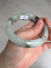 Load image into Gallery viewer, 57mm Certified type A 100% Natural icy watery light green brown The illusionary world Jadeite bangle BL116-9434
