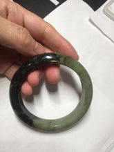 Load image into Gallery viewer, 58.5mm Certified 100% natural Type A dark green/black/brown jadeite bangle PD33-9778

