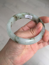 Load image into Gallery viewer, 57mm Certified type A 100% Natural icy watery light green brown The illusionary world Jadeite bangle BL116-9434
