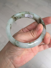 Load image into Gallery viewer, 57mm Certified type A 100% Natural icy watery light green brown The illusionary world Jadeite bangle BL116-9434
