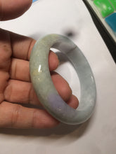 Load image into Gallery viewer, 54.8mm  certified type A 100% Natural green/yellow/purple(FU LU SHOU) jadeite jade bangle M82-2114
