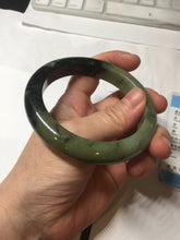 Load image into Gallery viewer, 58.5mm Certified 100% natural Type A dark green/black/brown jadeite bangle PD33-9778
