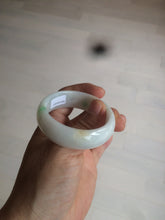 Load image into Gallery viewer, 46.7mm Certified Type A 100% Natural sunny green/white（白底青） Jadeite Jade bangle AC73-1483
