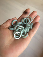 Load image into Gallery viewer, 100% natural type A green/blue/gray jadeite jade ring shape beads AY23 (Add on item.)
