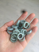 Load image into Gallery viewer, 100% natural type A green/blue/gray jadeite jade ring shape beads AY23 (Add on item.)

