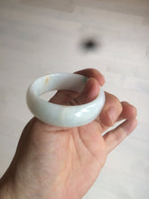 Load image into Gallery viewer, 46.7mm Certified Type A 100% Natural sunny green/white（白底青） Jadeite Jade bangle AC73-1483
