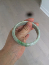 Load image into Gallery viewer, 57.6mm certified 100% natural type A sunny green/white/yellow/gray jadeite jade bangle BG76-0694
