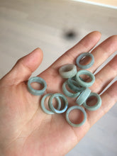 Load image into Gallery viewer, 100% natural type A green/blue/gray jadeite jade ring shape beads AY23 (Add on item.)
