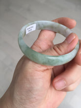 Load image into Gallery viewer, 53.5mm certified 100% natural Type A light watermelon rind green/yellow/purple jadeite jade bangle BL114-9428
