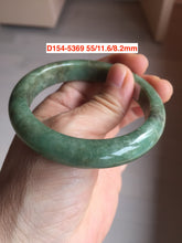 Load image into Gallery viewer, Type A 100% Natural dark green/white/black Jadeite Jade bangle (with defects) group 1
