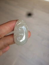 Load image into Gallery viewer, 100% Natural type A icy watery fine texture Jadeite Jade RuYi(如意) pendant AY21
