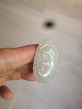 Load image into Gallery viewer, 100% Natural type A icy watery fine texture Jadeite Jade RuYi(如意) pendant AY21
