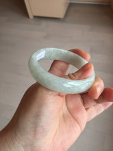 Load image into Gallery viewer, 51mm Certified Type A 100% Natural icy light green oval jadeite jade bangle BK94-7735
