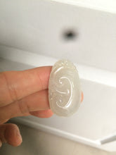 Load image into Gallery viewer, 100% Natural type A icy watery fine texture Jadeite Jade RuYi(如意) pendant AY21
