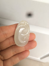 Load image into Gallery viewer, 100% Natural type A icy watery fine texture Jadeite Jade RuYi(如意) pendant AY21
